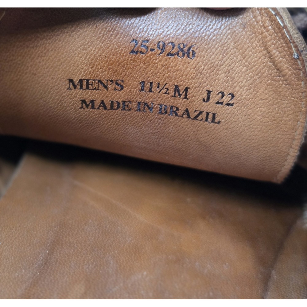 Johnston & Murphy Hollins Wingtip Dress Shoes Men's 11.5M Tan Brush Off Leather - Picture 5 of 5